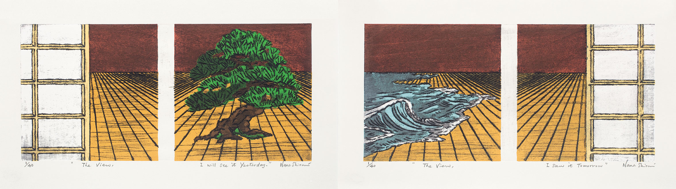 The View, I will see it Yesterday - Nana Shiomi - Woodcuts 2016 – 2024 - Image 2
