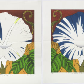 Nana Shiomi - Not Mourning, But Morning Glory - White and Indigo PAIR