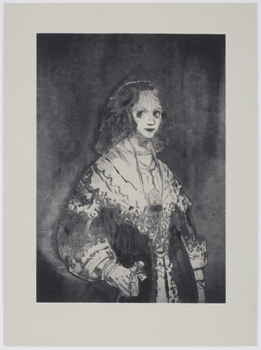 Limited edition print of a 18th Century woman, reimagined by Natasha Michaels with a contemporary view.