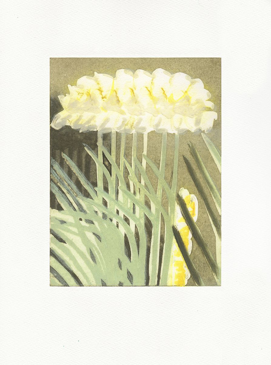 Contemporary Print on exhibition at Gainsboroguh House Katherine Jones RA Year After Year, 2024 Collagraph 45 x 34.8 cm Edition of 25