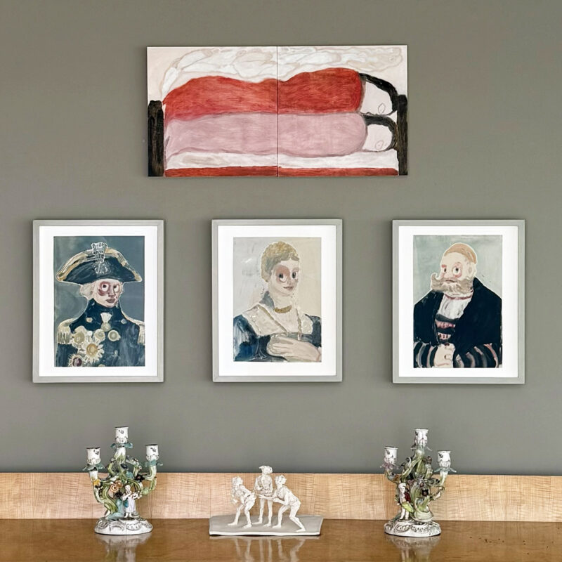 Rabley Gallery feature wall of artworks