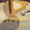 Painting by Katherine Jones RA of flower in ochre and earth tones