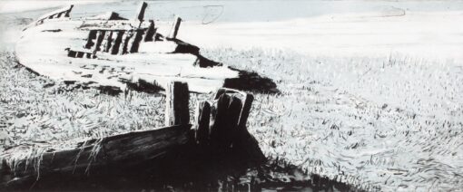 'Britannia' an intaglio and monoprint print by Emma Stibbon RA