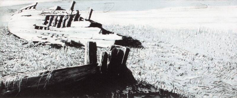 'Britannia' an intaglio and monoprint print by Emma Stibbon RA