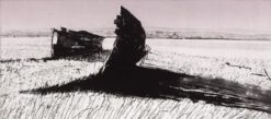 'Dispatch' an intaglio and monoprint work by Emma Stibbon RA