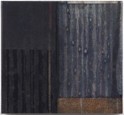 Abstract contemporary print by Paul Furneaux Hard Rain III, 2022 Resin over mokuhanga, 27 x 29 x 2cm