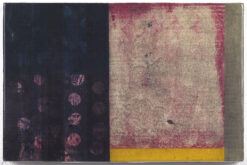 contemporary abstract print by Paul Furneaux, Sunset Shadows Print, Resin over Mokuhanga, 21 x 32 x 2cm