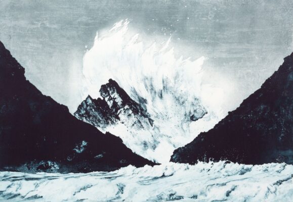 Emma Stibbon ‘Atlantic Breaker’, 2025 Polymer gravure with aquatint 50.3 x 72.5cm Edition 35