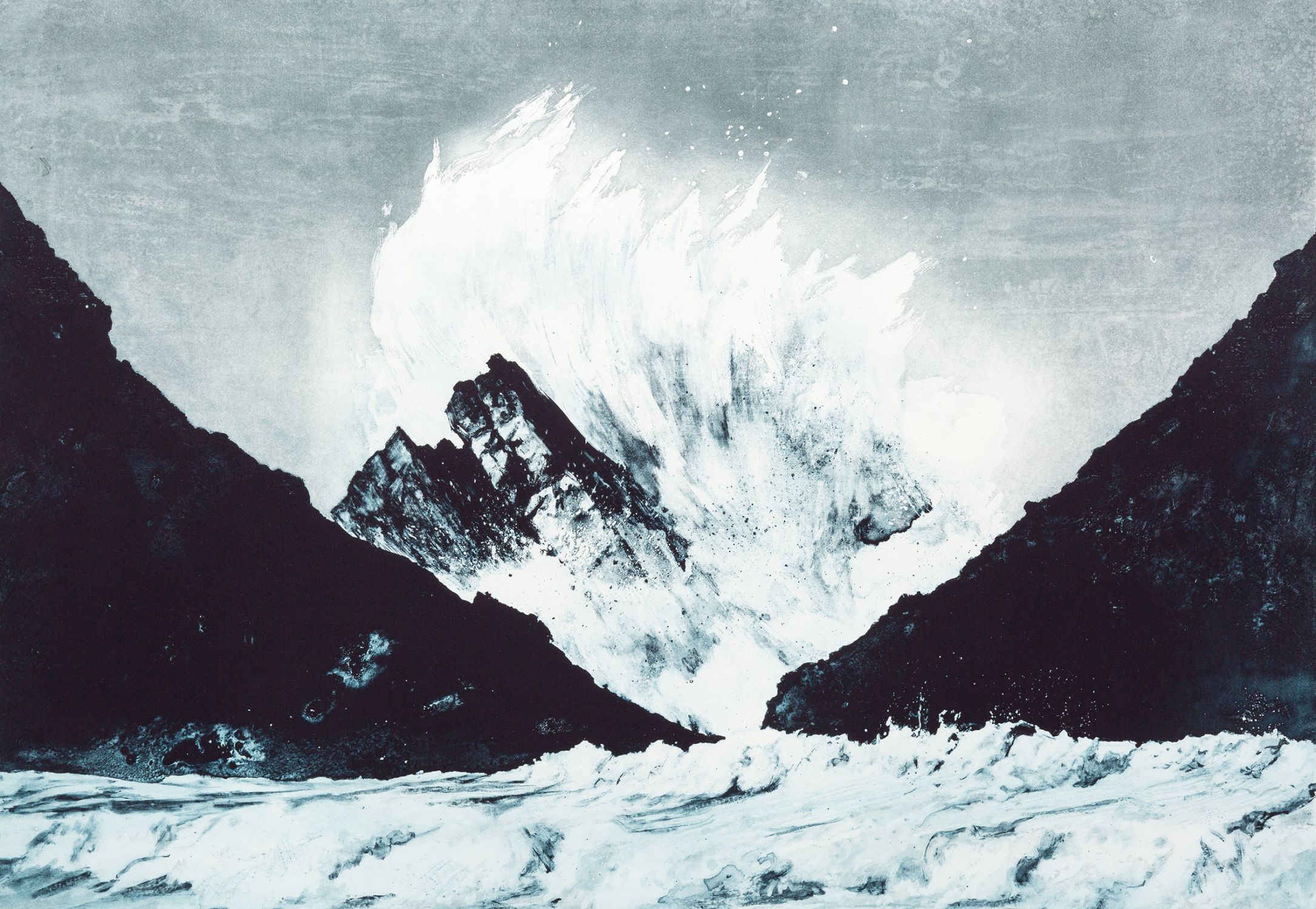 Emma Stibbon ‘Atlantic Breaker’, 2025 Polymer gravure with aquatint 50.3 x 72.5cm Edition 35