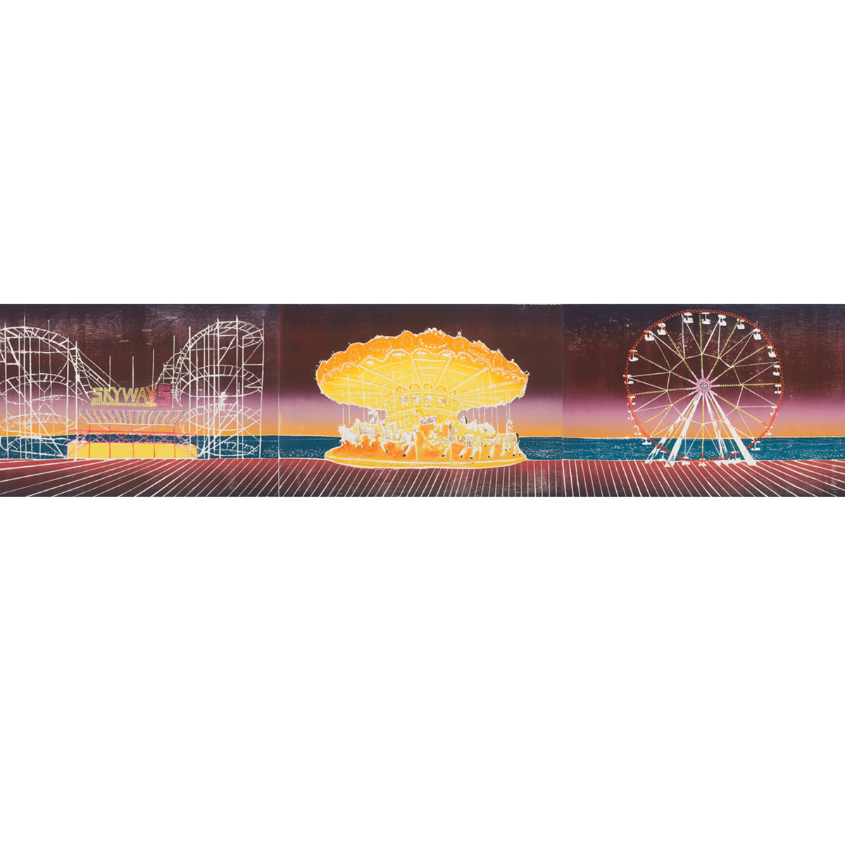 Sadie Tierney - Starry Mantle Boardwalk, Triptych